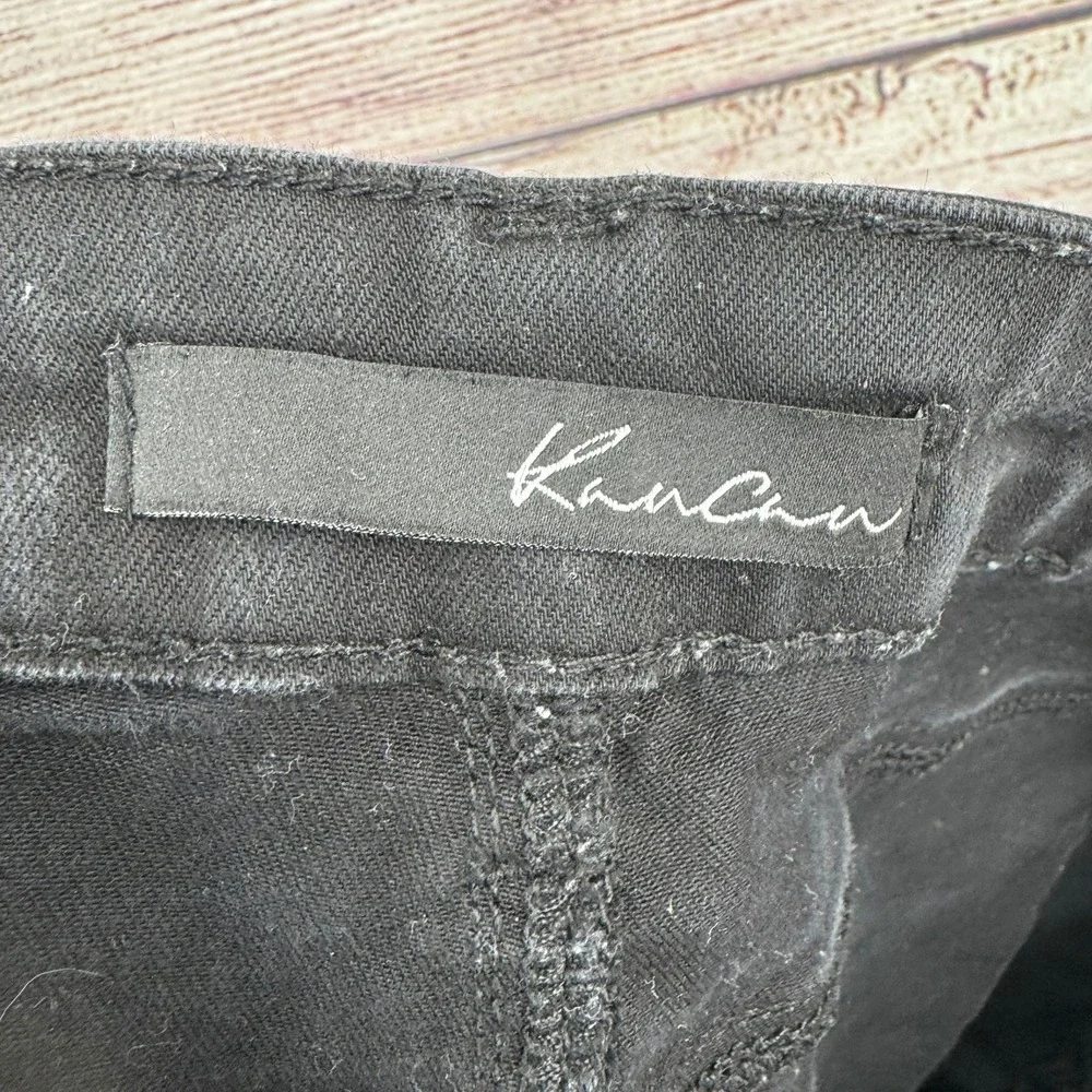 KanCan Denim Shorts Womens 13 Black Distressed Cuffed Jean Shorts KC6036BK